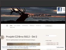 Tablet Screenshot of hjortefall.com